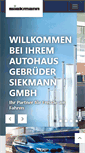 Mobile Screenshot of bmw-siekmann.de